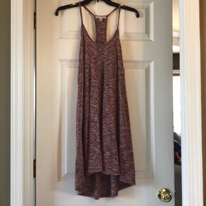 Mauve multi colored sweater dress